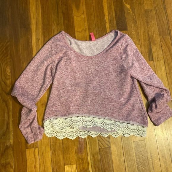 Retro Doll Tops - Long Sleeve Top W/Lace
